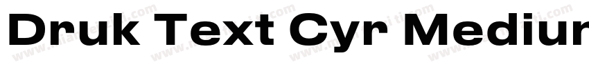 Druk Text Cyr Medium字体转换